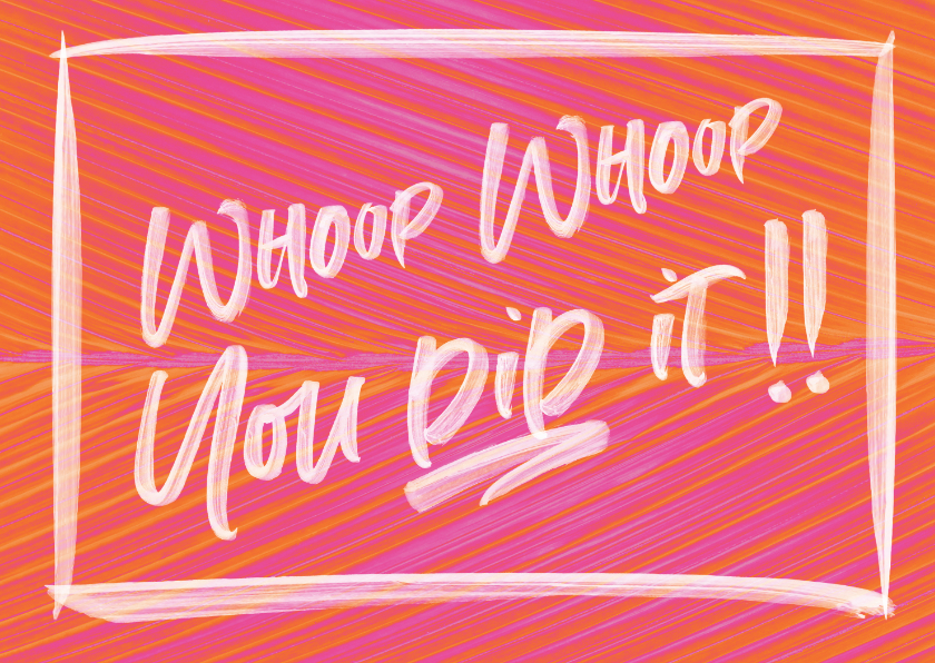 Duo Tone 'You did it' kaart - Geslaagd kaarten Geslaagd kaarten - Duo Tone 'You did it' kaart