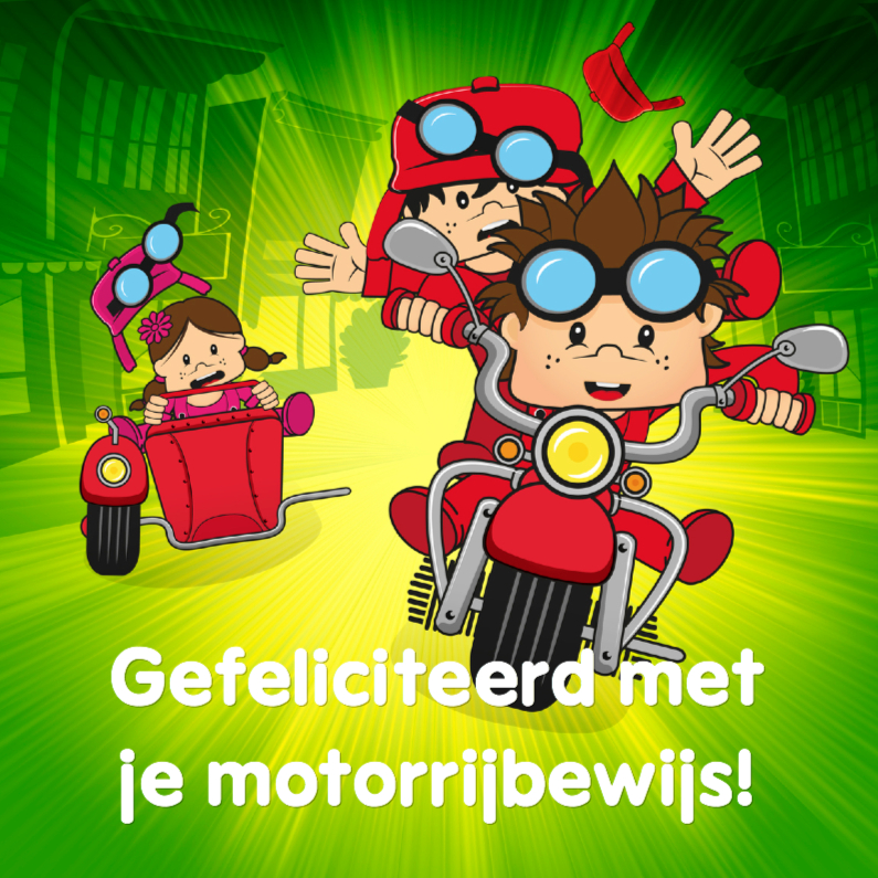 Gefeliciteerd geslaagd rijbewijs motor - Geslaagd kaarten Geslaagd kaarten - Gefeliciteerd geslaagd rijbewijs motor