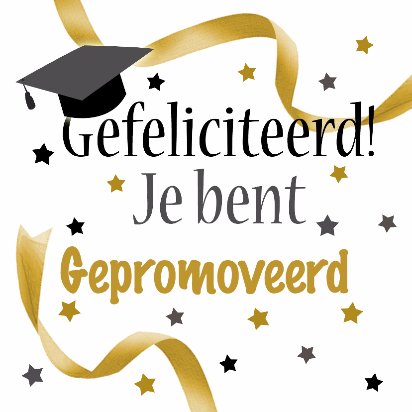 Gefeliciteerd promotie - Geslaagd kaarten Geslaagd kaarten - Gefeliciteerd promotie