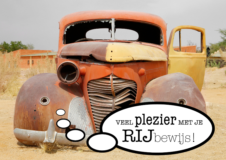 Gefeliciteerd Rijbewijs Oldtimer - OT - Geslaagd kaarten Geslaagd kaarten - Gefeliciteerd Rijbewijs Oldtimer - OT