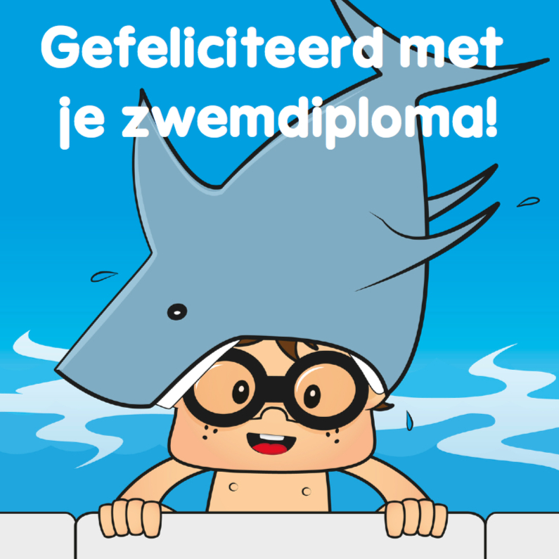 Gefeliciteerd zwemdiploma A B C 34 - Geslaagd kaarten Geslaagd kaarten - Gefeliciteerd zwemdiploma A B C 34