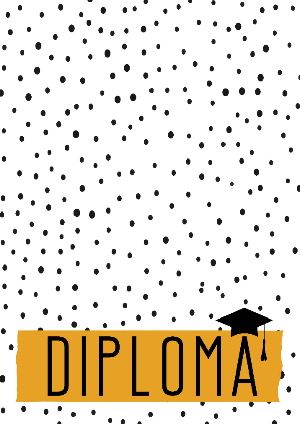 Geslaagd - Diploma - Okergeel - Geslaagd kaarten Geslaagd kaarten - Geslaagd - Diploma - Okergeel