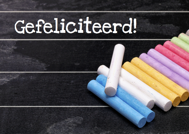 Geslaagd gefeliciteerd schoolbord - OT - Geslaagd kaarten Geslaagd kaarten - Geslaagd gefeliciteerd schoolbord - OT