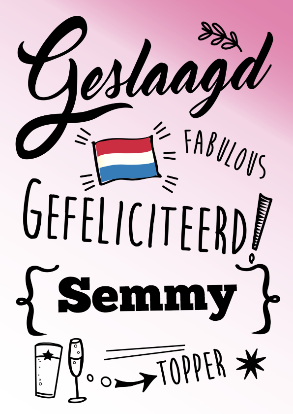 Geslaagd grafisch met eigen naam - Geslaagd kaarten Geslaagd kaarten - Geslaagd grafisch met eigen naam