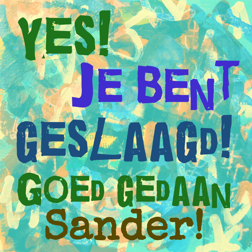 Geslaagd groot succes IW - Geslaagd kaarten Geslaagd kaarten - Geslaagd groot succes IW