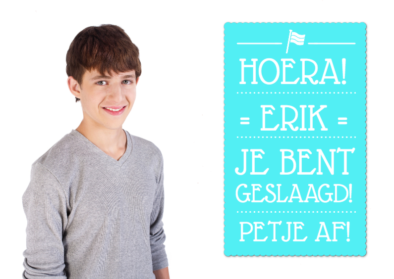 Geslaagd letters fotokaart - Geslaagd kaarten Geslaagd kaarten - Geslaagd letters fotokaart