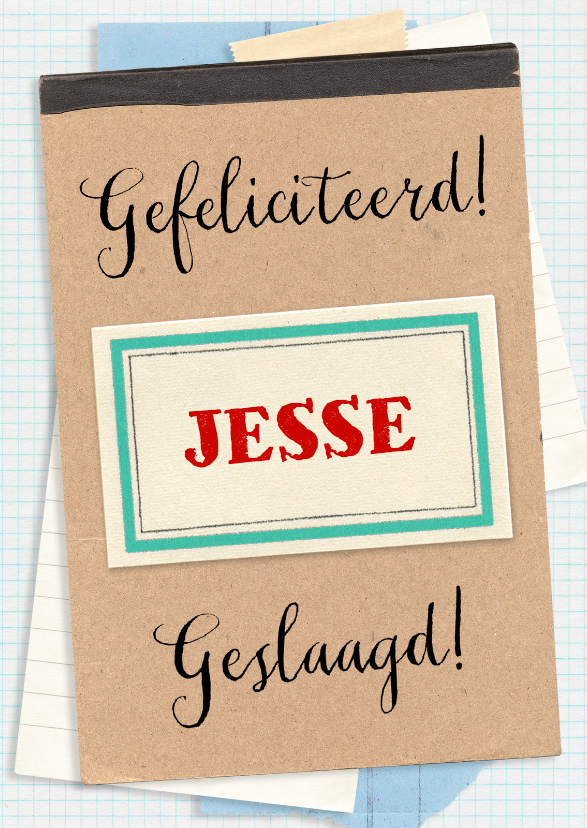 Geslaagd papieren collage - Geslaagd kaarten Geslaagd kaarten - Geslaagd papieren collage