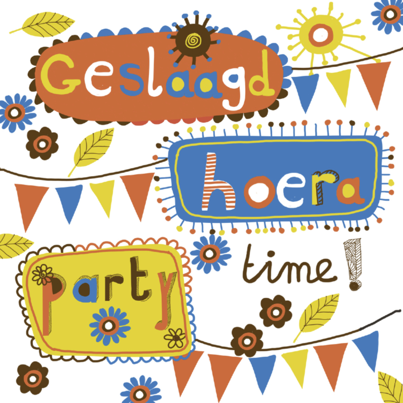 Geslaagd party time - Geslaagd kaarten Geslaagd kaarten - Geslaagd party time