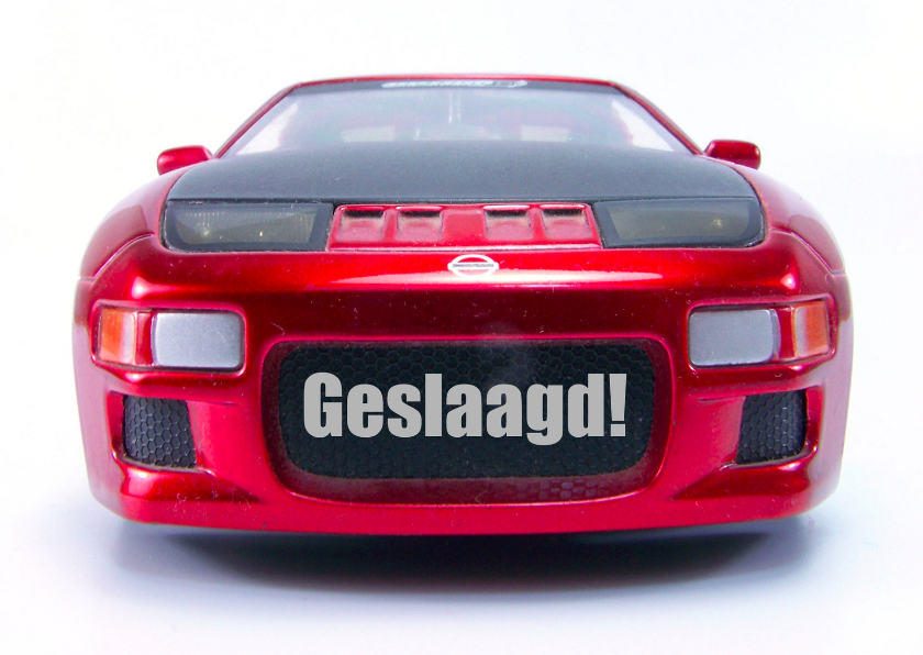 Geslaagd! Rijbewijs sportwagen - Geslaagd kaarten Geslaagd kaarten - Geslaagd! Rijbewijs sportwagen