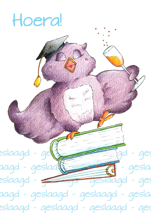 Geslaagd Uil - Geslaagd kaarten Geslaagd kaarten - Geslaagd Uil
