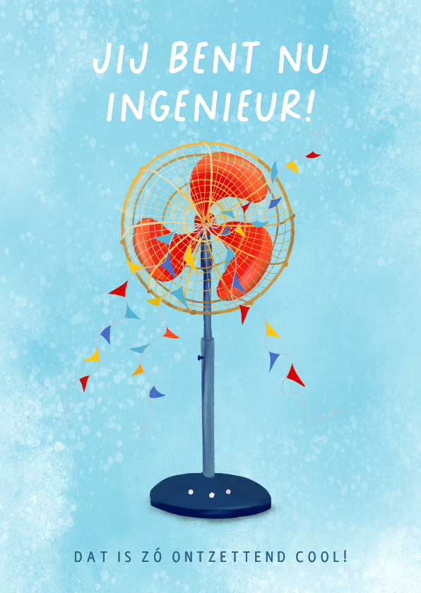 Geslaagd kaarten - Super coole kaart met ventilator