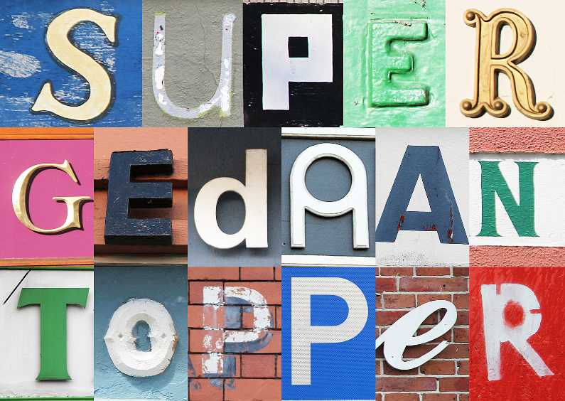 Super gedaan topper - examen - Geslaagd kaarten Geslaagd kaarten - Super gedaan topper - examen
