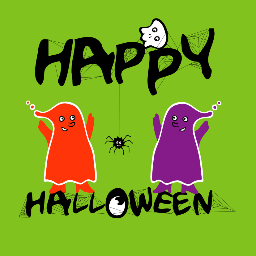 Happy halloween kaart -IR - Halloween kaarten Halloween kaarten - Happy halloween kaart -IR