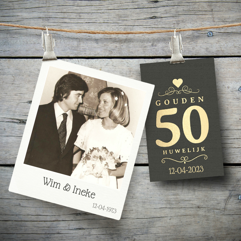 50 Jaar jubileum uitnodiging - Jubileumkaarten Jubileumkaarten - 50 Jaar jubileum uitnodiging