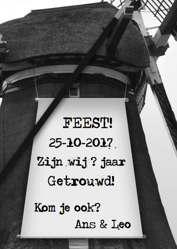 feest jubileum zelf invullen a - Jubileumkaarten Jubileumkaarten - feest jubileum zelf invullen a
