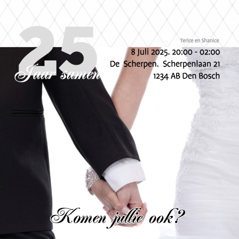 Foto 4kant ... Jaar samen - BK - Jubileumkaarten Jubileumkaarten - Foto 4kant ... Jaar samen - BK
