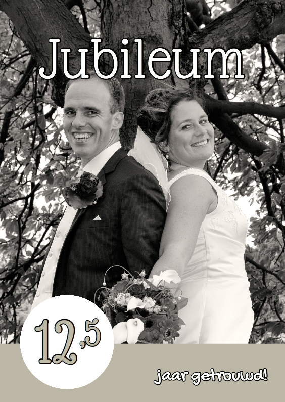 Huwelijksjubileum eigen foto 2 - OT - Jubileumkaarten Jubileumkaarten - Huwelijksjubileum eigen foto 2 - OT