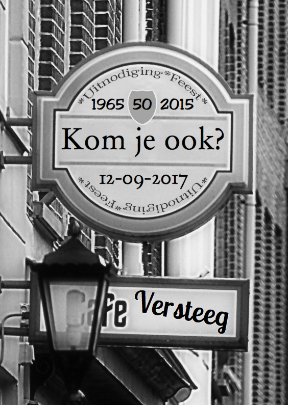 Jubileum bord zelf aanpassen b - Jubileumkaarten Jubileumkaarten - Jubileum bord zelf aanpassen b