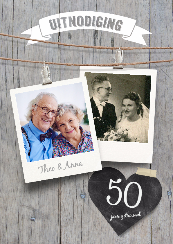 Jubileumkaart 50 jaar - Jubileumkaarten Jubileumkaarten - Jubileumkaart 50 jaar