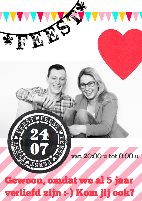 jubileumkaart hart foto - Jubileumkaarten Jubileumkaarten - jubileumkaart hart foto