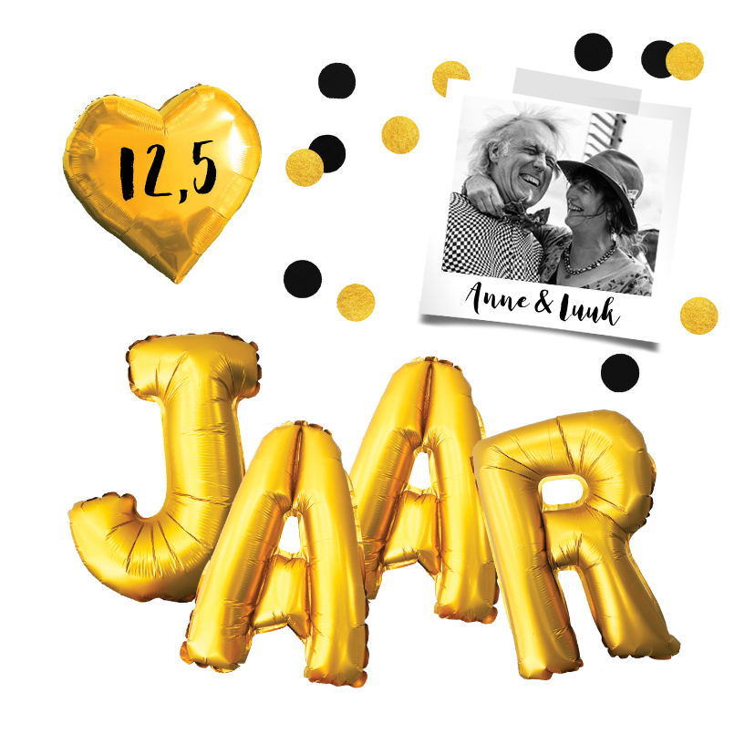 Jubileumkaart trouwdag uitnodiging feest goud - Jubileumkaarten Jubileumkaarten - Jubileumkaart trouwdag uitnodiging feest goud