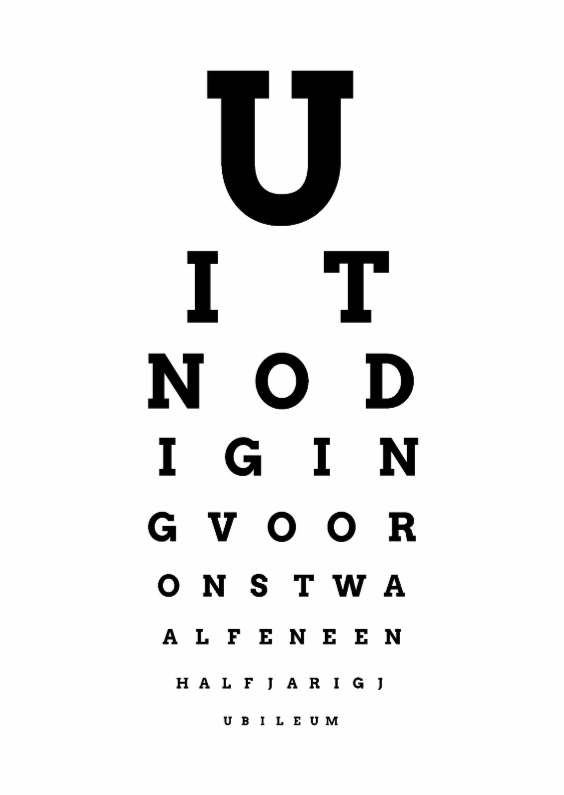 Ogentest jubileum 12,5 jaar-isf - Jubileumkaarten Jubileumkaarten - Ogentest jubileum 12,5 jaar-isf