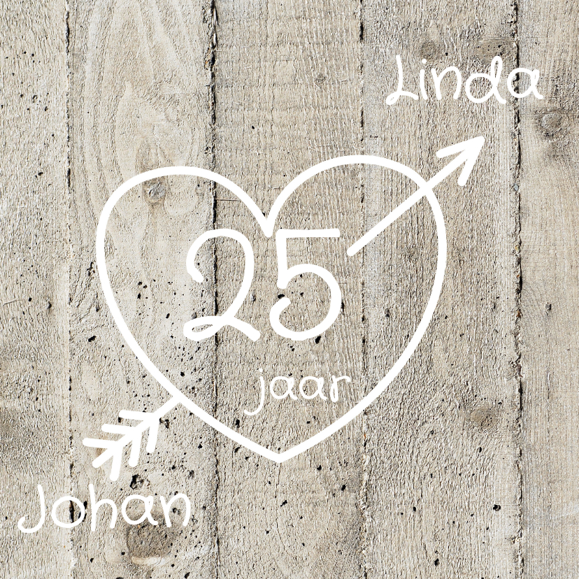 Uitnodiging 25 jarig huwelijk - Jubileumkaarten Jubileumkaarten - Uitnodiging 25 jarig huwelijk