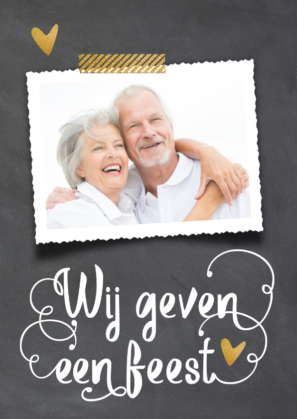 Uitnodiging 50 jaar huwelijk - LO - Jubileumkaarten Jubileumkaarten - Uitnodiging 50 jaar huwelijk - LO