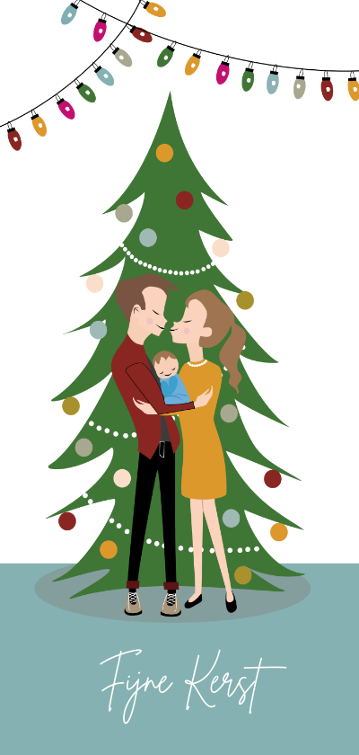 Eerste kerst met jullie kleine mannetje - Kerstkaarten Kerstkaarten - Eerste kerst met jullie kleine mannetje