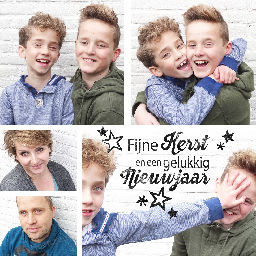 Familie kerstkaart foto strak - Kerstkaarten Kerstkaarten - Familie kerstkaart foto strak