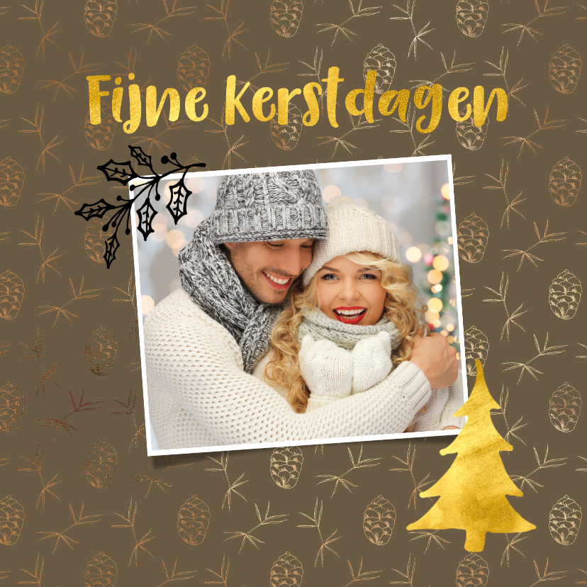 Foto kerstkaart met een sfeervolle achtergrond - Kerstkaarten Kerstkaarten - Foto kerstkaart met een sfeervolle achtergrond
