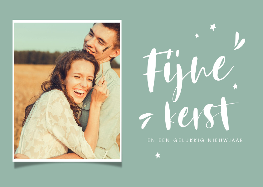 Foto kerstkaart met handlettering tekst - Kerstkaarten Kerstkaarten - Foto kerstkaart met handlettering tekst