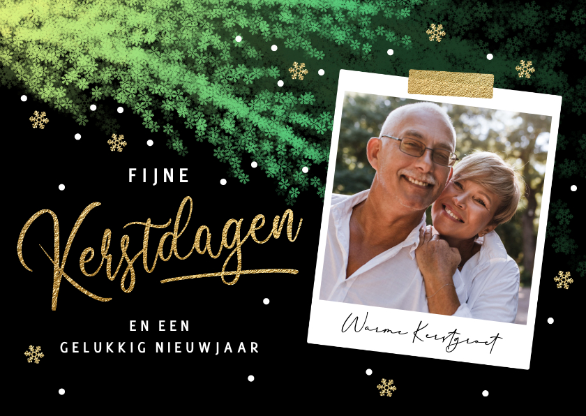 Kerstkaarten - Foto kerstkaarten met kersttakken