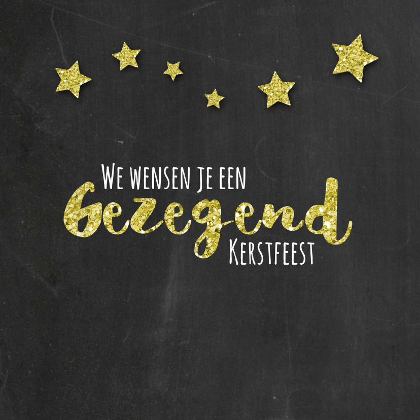 Gezegend kerstfeest glitter - DH - Kerstkaarten Kerstkaarten - Gezegend kerstfeest glitter - DH