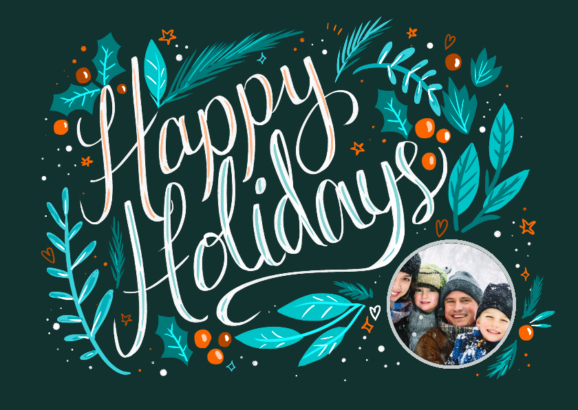 Happy Holidays met foto - Kerstkaarten Kerstkaarten - Happy Holidays met foto