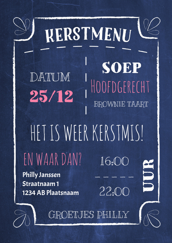 Het is weer Kerstmis uitnodiging - Kerstkaarten Kerstkaarten - Het is weer Kerstmis uitnodiging