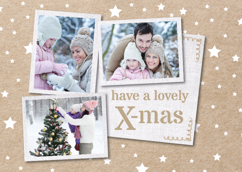 Hippe kerstkaart - collage kraft - Kerstkaarten Kerstkaarten - Hippe kerstkaart - collage kraft