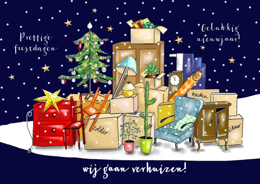 Kerst - alles ingepakt - Kerstkaarten Kerstkaarten - Kerst - alles ingepakt