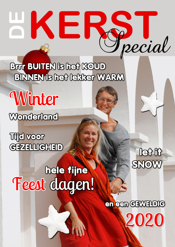 Kerstkaart cover eigen foto 2020 - Kerstkaarten Kerstkaarten - Kerstkaart cover eigen foto 2020