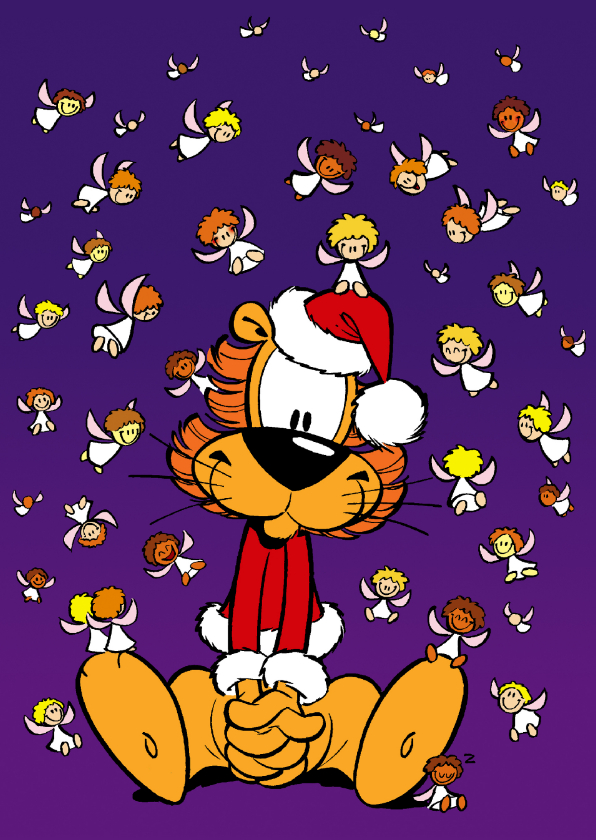 Kerst engeltjes Loeki - Kerstkaarten Kerstkaarten - Kerst engeltjes Loeki