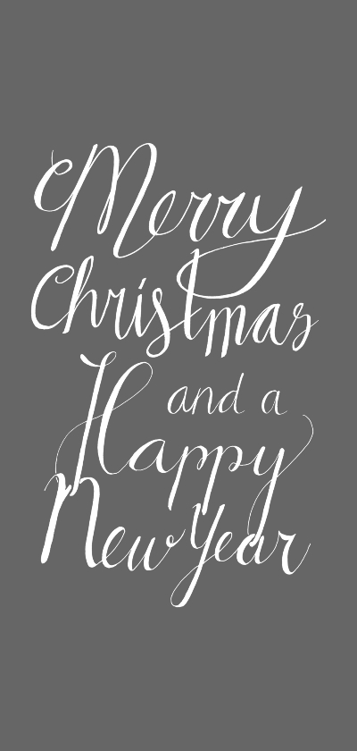 Kerst handlettering merry christmas - Kerstkaarten Kerstkaarten - Kerst handlettering merry christmas