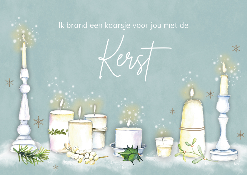 Kerst kaarsjes - Kerstkaarten Kerstkaarten - Kerst kaarsjes