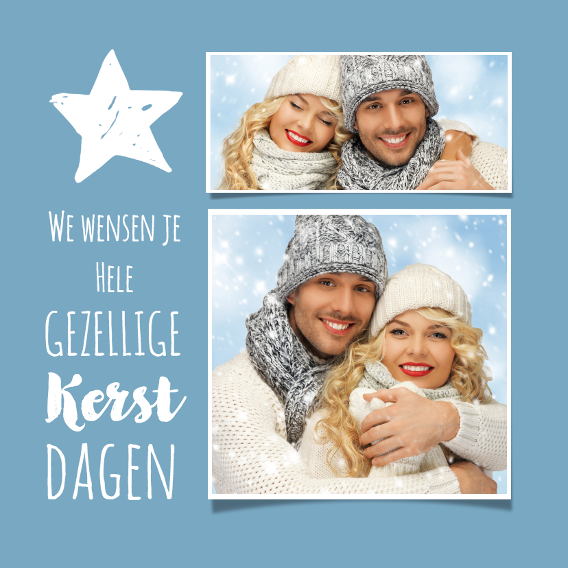 Kerst nieuwjaar collage 3-luik - Kerstkaarten Kerstkaarten - Kerst nieuwjaar collage 3-luik