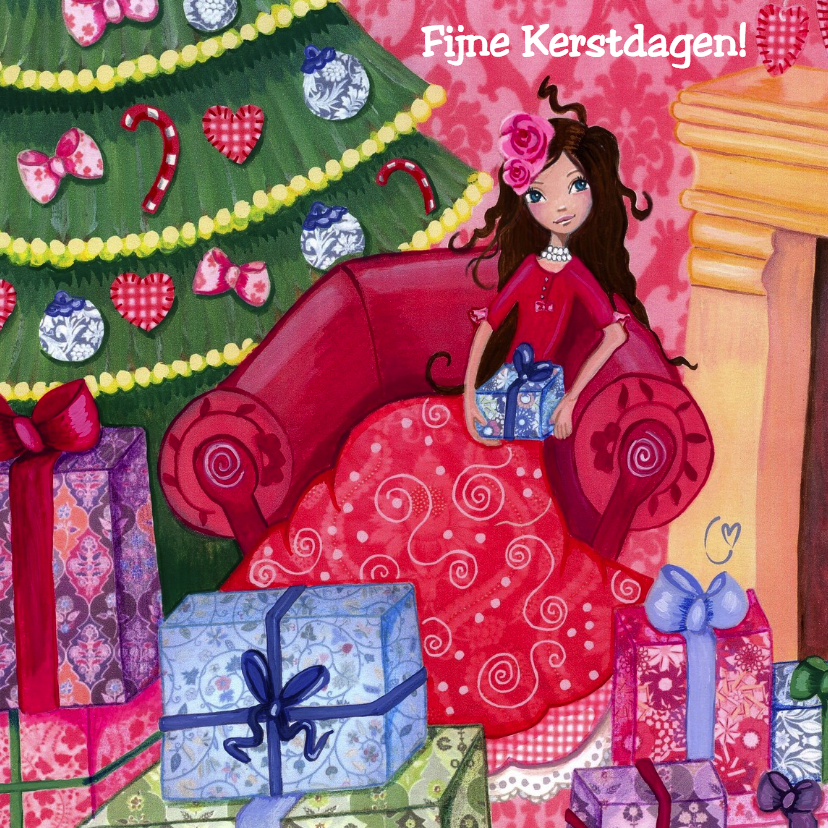 Kerstboom KADO Kerst Illustratie - Kerstkaarten Kerstkaarten - Kerstboom KADO Kerst Illustratie