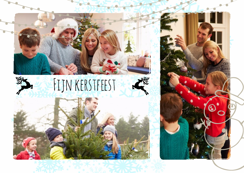 Kerstcollage 3 foto's - Kerstkaarten Kerstkaarten - Kerstcollage 3 foto's