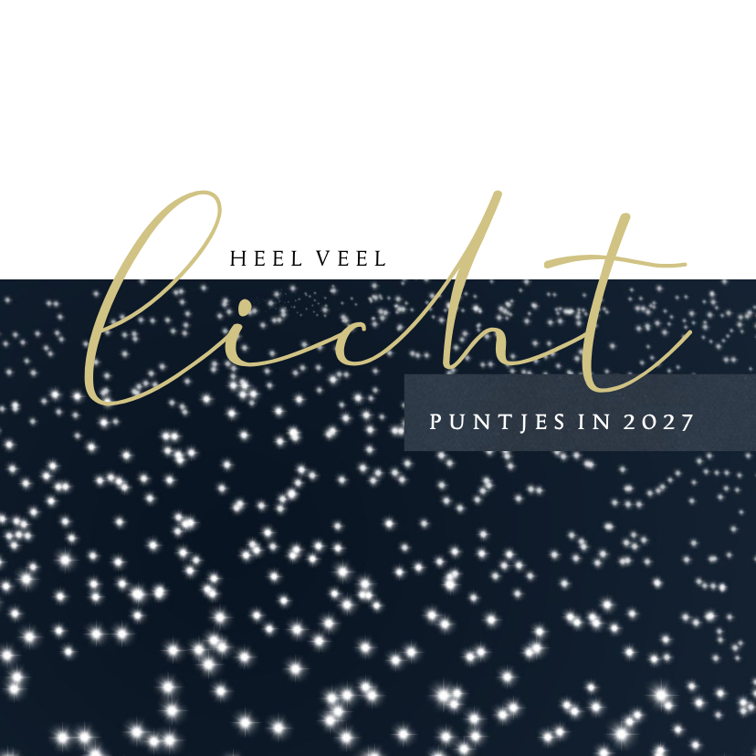 Kerstkaart 2026-2027 veel lichtpuntjes - Kerstkaarten Kerstkaarten - Kerstkaart 2026-2027 veel lichtpuntjes