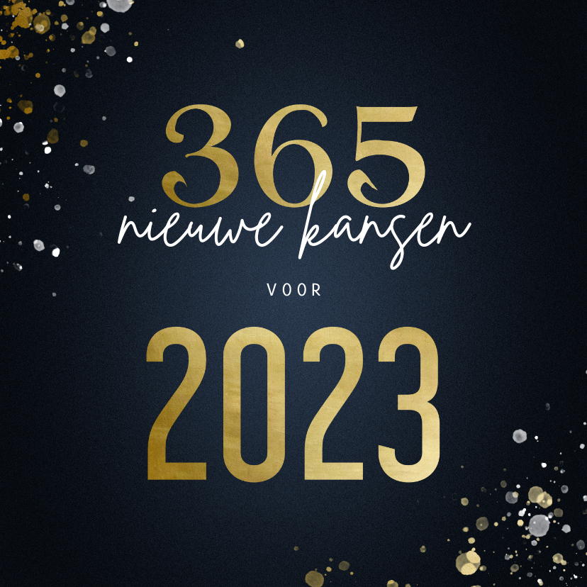 Kerstkaart 365 nieuwe kansen voor 2022 stijlvol - Kerstkaarten Kerstkaarten - Kerstkaart 365 nieuwe kansen voor 2022 stijlvol