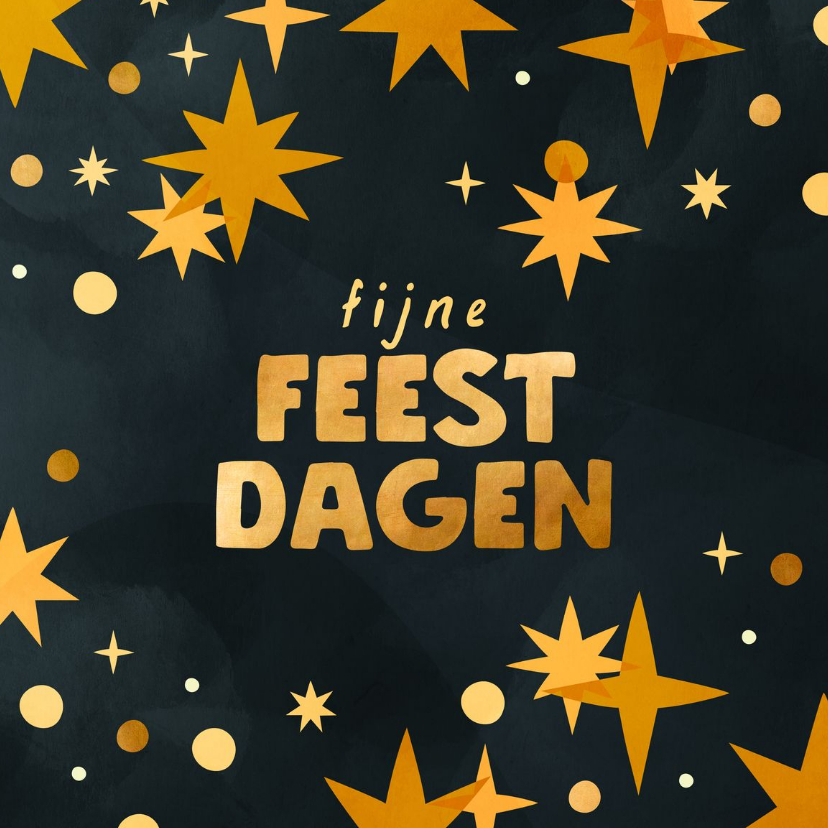 Kerstkaart CliniClowns fijne feestdagen met sterren - Kerstkaarten Kerstkaarten - Kerstkaart CliniClowns fijne feestdagen met sterren