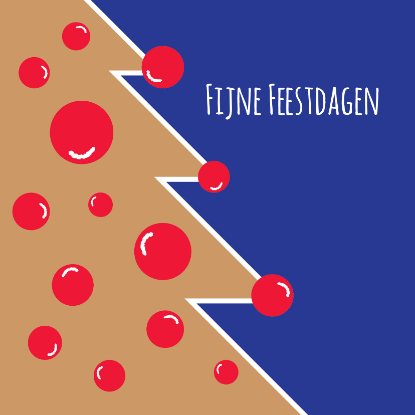 Kerstkaart CliniClowns Goud Boom - Kerstkaarten Kerstkaarten - Kerstkaart CliniClowns Goud Boom