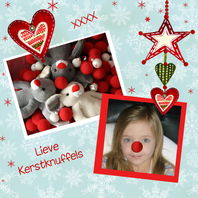 Kerstkaart CliniClowns Knuffels - Kerstkaarten Kerstkaarten - Kerstkaart CliniClowns Knuffels